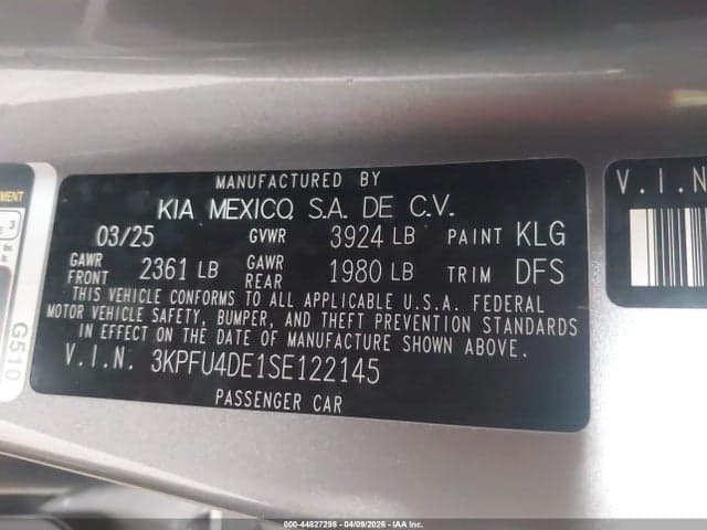 2025 KIA K4 EX 9