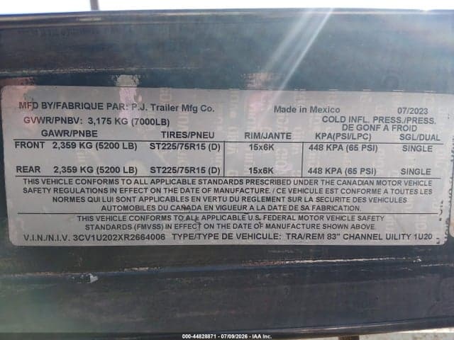 2024 PJ TRAILERS FLATBED TRAILER 9