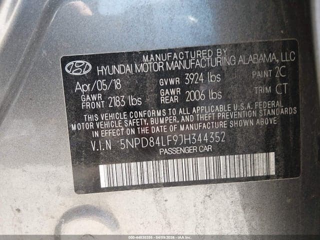 2018 HYUNDAI ELANTRA SEL 9