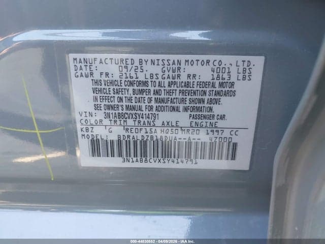 2025 NISSAN SENTRA SV 9