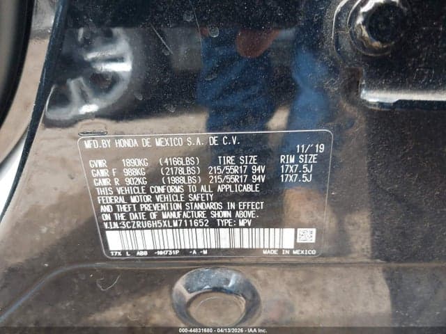 2020 HONDA HR-V AWD EX 9