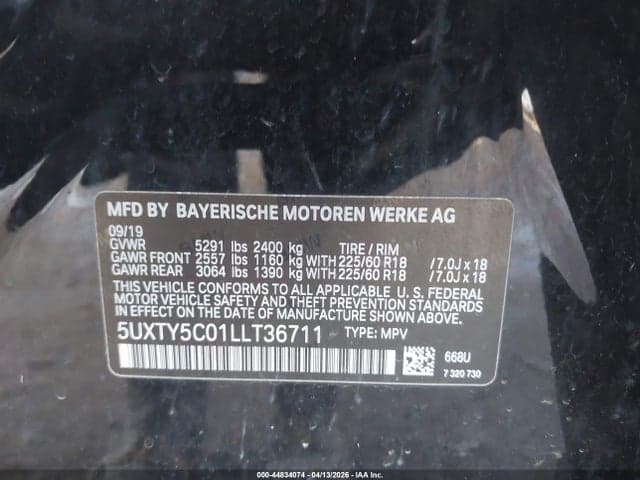 2020 BMW X3 XDRIVE30I 9