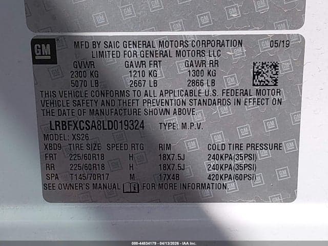 2020 BUICK ENVISION FWD ESSENCE 9