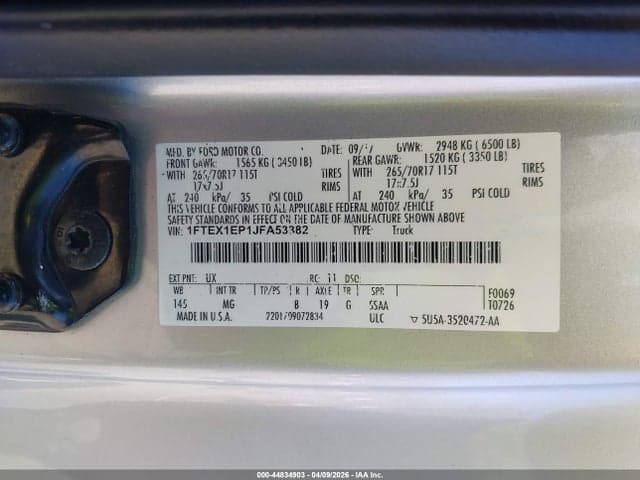 2018 FORD F-150 XLT 9