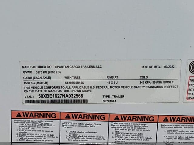2022 CONSTRUCTION TRAILER SPEC OTHER 9