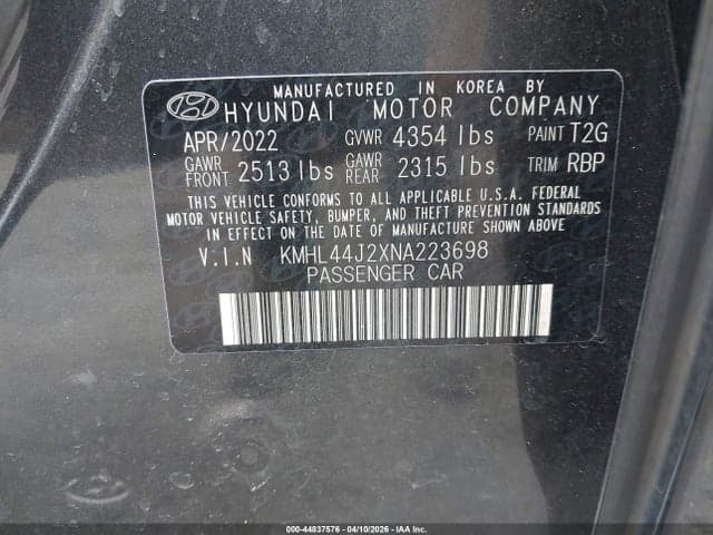 2022 HYUNDAI SONATA SEL PLUS 9
