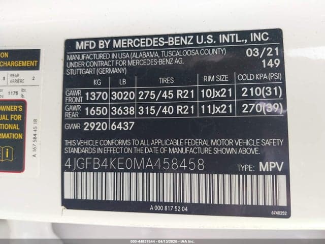 2021 MERCEDES-BENZ GLE 350 4MATIC 9