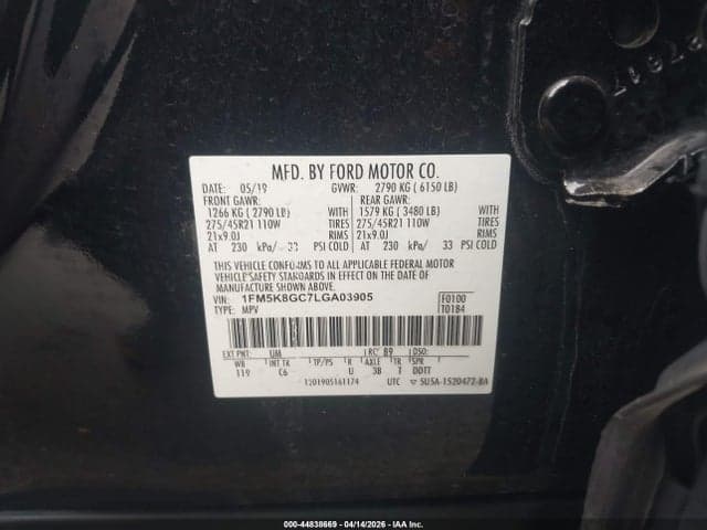2020 FORD EXPLORER ST 9