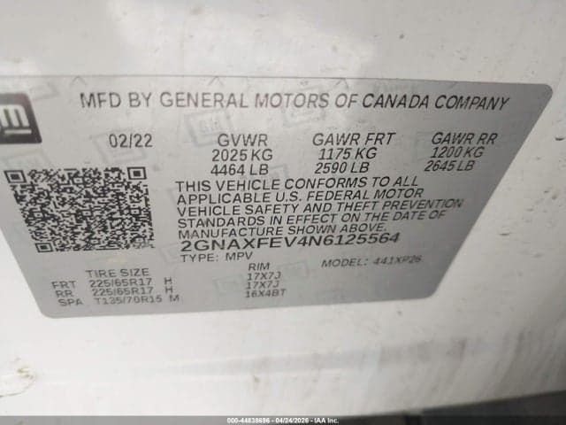 2022 CHEVROLET EQUINOX LS 9