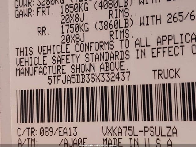 2025 TOYOTA TUNDRA LIMITED 9