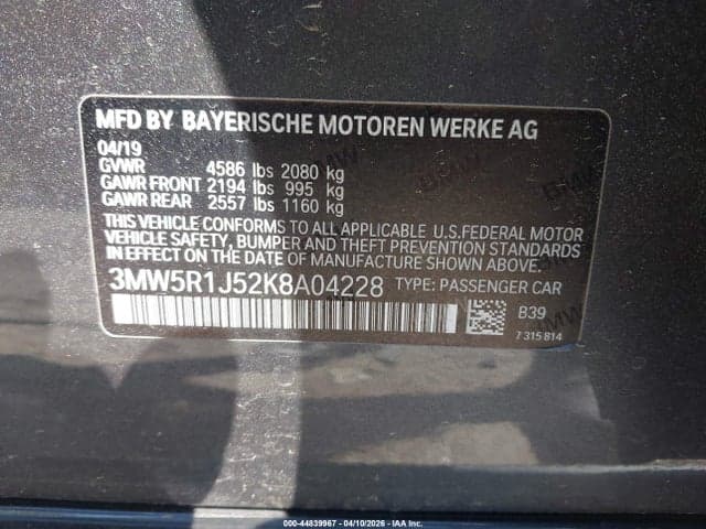 2019 BMW 330I 9