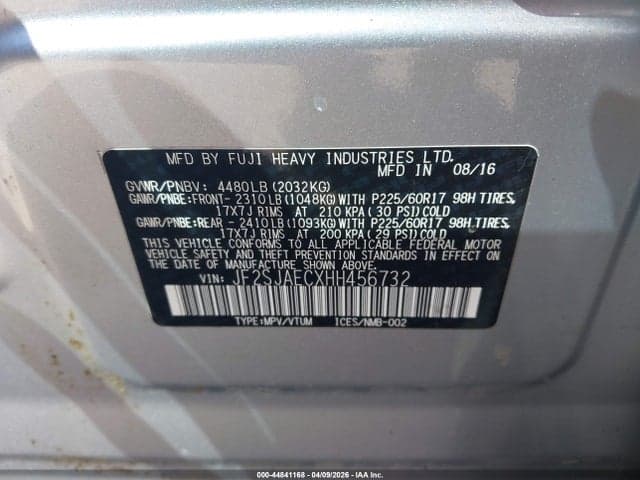 2017 SUBARU FORESTER 2.5I PREMIUM 9