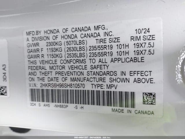 2025 HONDA CR-V HYBRID SPORT TOURING 9