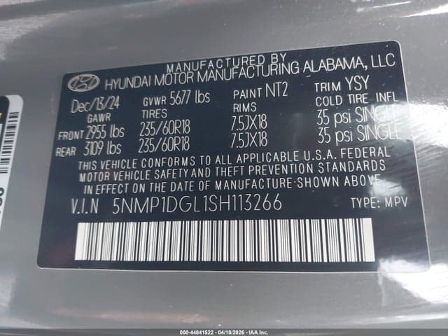2025 HYUNDAI SANTA FE SE 9