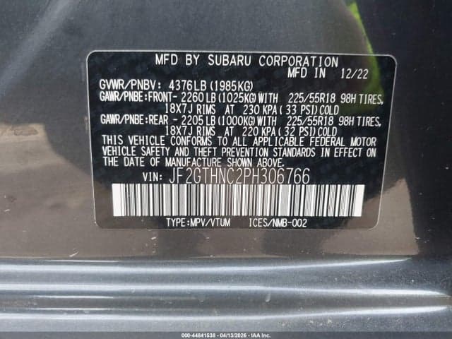 2023 SUBARU CROSSTREK LIMITED 9