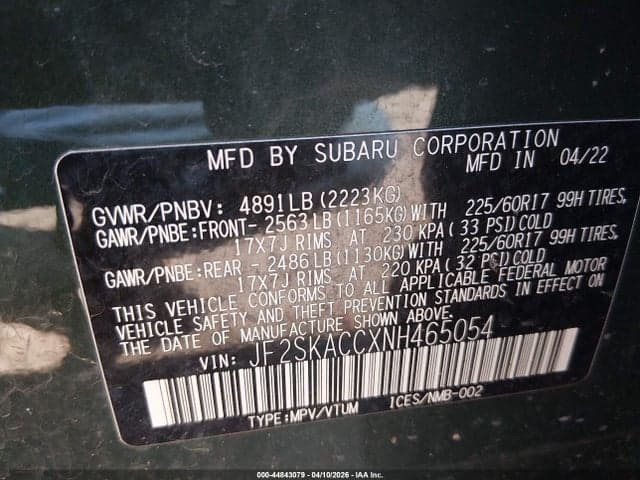 2022 SUBARU FORESTER 9