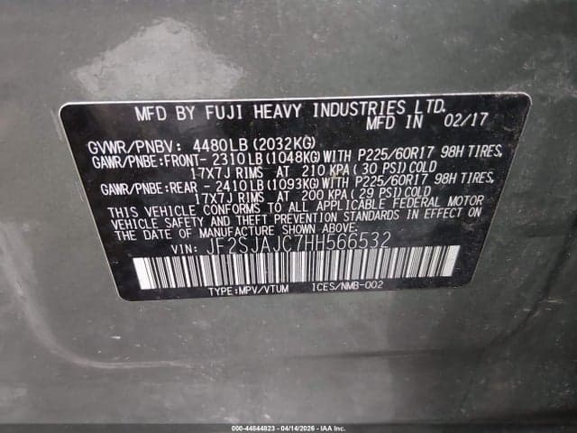 2017 SUBARU FORESTER 2.5I LIMITED 9