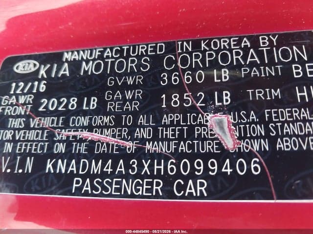 2017 KIA RIO LX 9