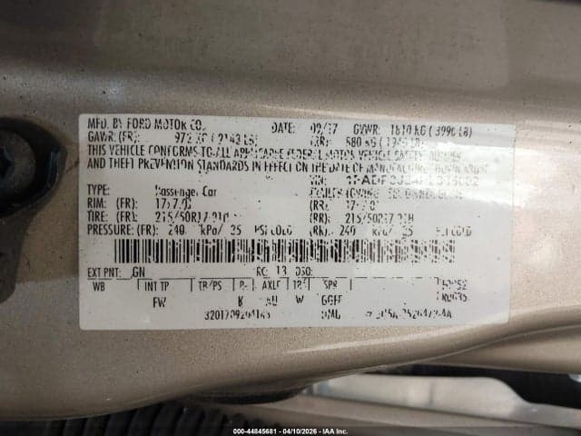 2017 FORD FOCUS TITANIUM 9
