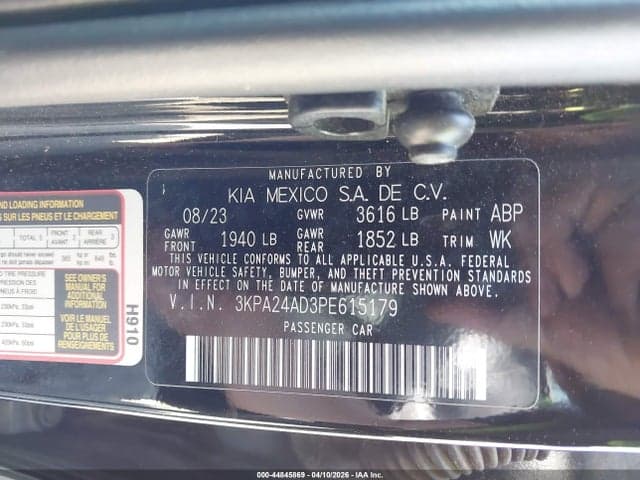 2023 KIA RIO LX 9