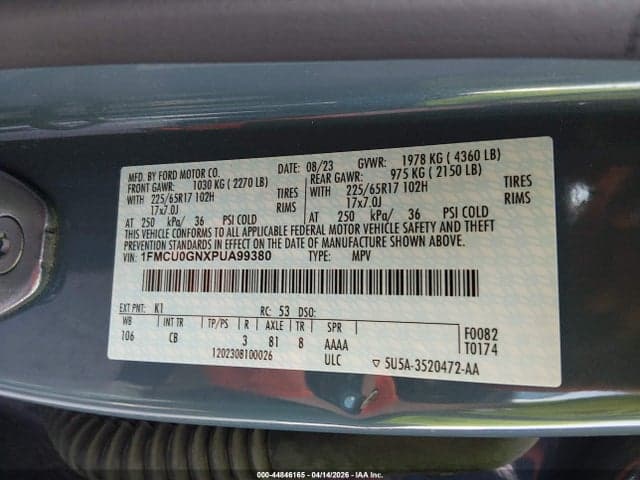 2023 FORD ESCAPE ACTIVE 9