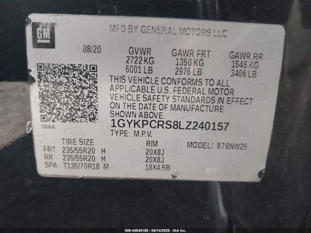 2020 CADILLAC XT6 FWD PREMIUM LUXURY 9