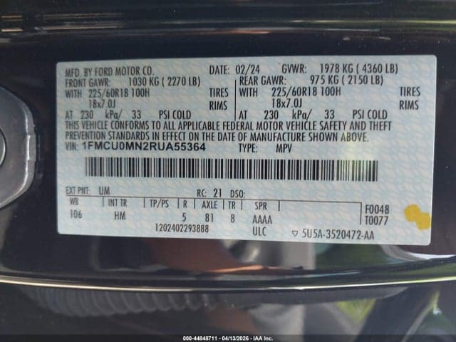 2024 FORD ESCAPE ST-LINE 9