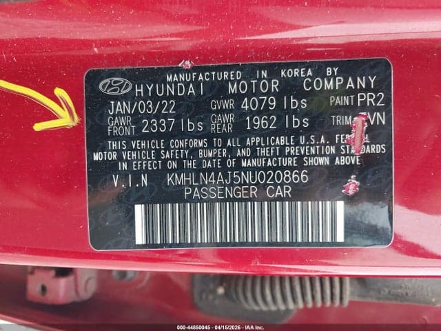 2022 HYUNDAI ELANTRA HYBRID LIMITED 9