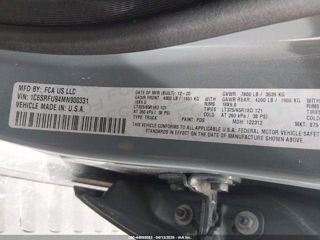 2021 RAM 1500 9