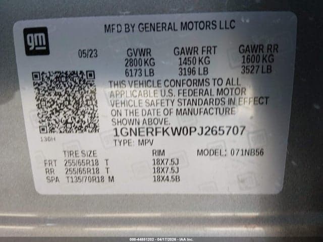 2023 CHEVROLET TRAVERSE FWD LS 9
