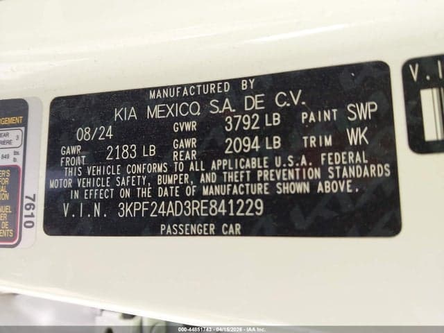 2024 KIA FORTE LXS 9