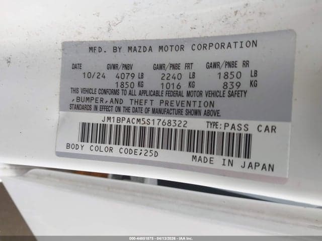 2025 MAZDA MAZDA3 2.5 S PREFERRED 9
