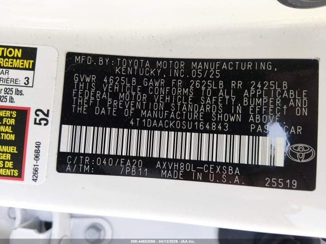 2025 TOYOTA CAMRY SE 9