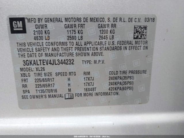 2018 GMC TERRAIN SLE 9