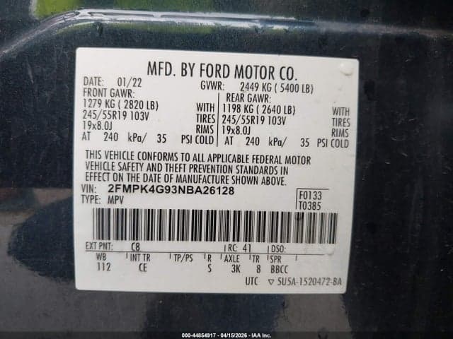 2022 FORD EDGE SE 9