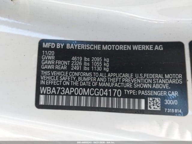 2021 BMW 430I XDRIVE 9