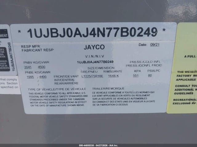 2022 JAYCO JAY FLIGHT SLX BAJA 22 FEET 9