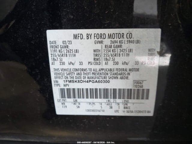 2023 FORD EXPLORER XLT 9