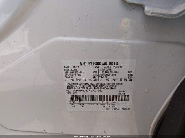 2022 FORD EDGE ST-LINE 9