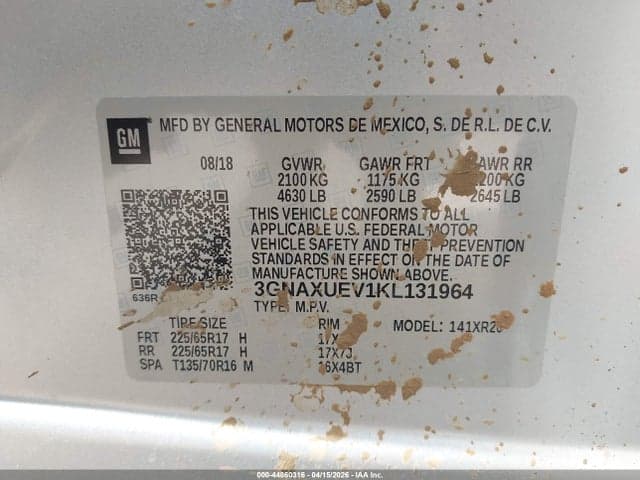 2019 CHEVROLET EQUINOX LT 9