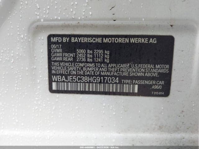 2017 BMW 540I 9