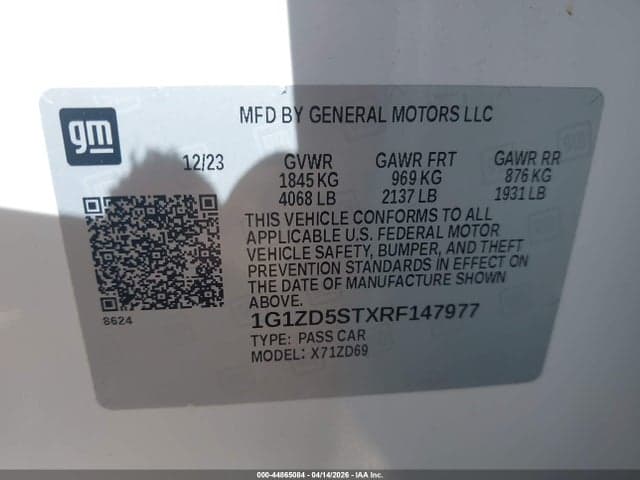 2024 CHEVROLET MALIBU FWD 1LT 10