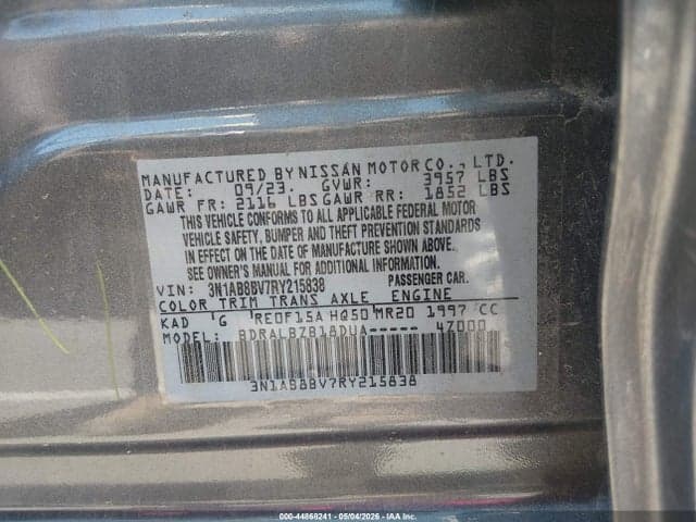 2024 NISSAN SENTRA S XTRONIC CVT 9