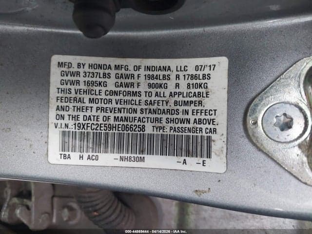 2017 HONDA CIVIC LX 9