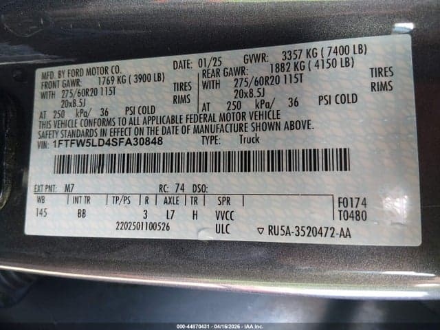 2025 FORD F-150 LARIAT 9