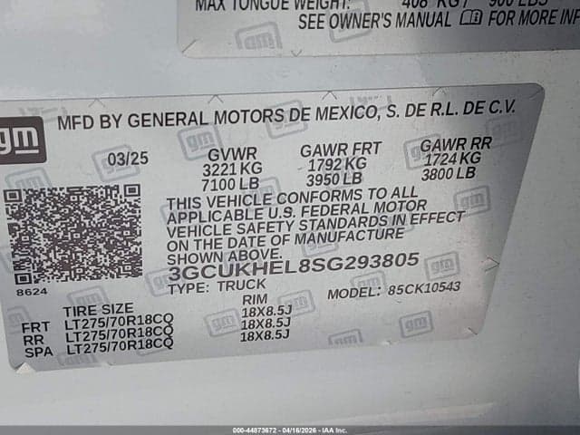 2025 CHEVROLET SILVERADO 1500 4WD SHORT BED ZR2 9
