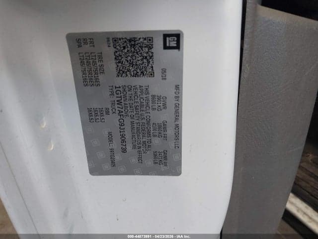 2018 GMC SAVANA 2500 WORK VAN 9