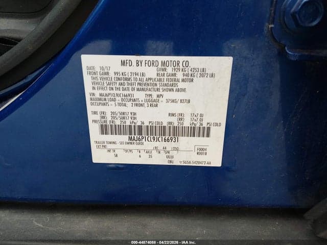 2018 FORD ECOSPORT SES 9