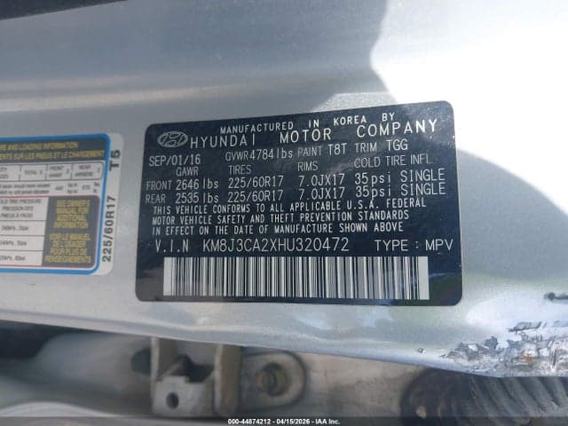 2017 HYUNDAI TUCSON ECO 9