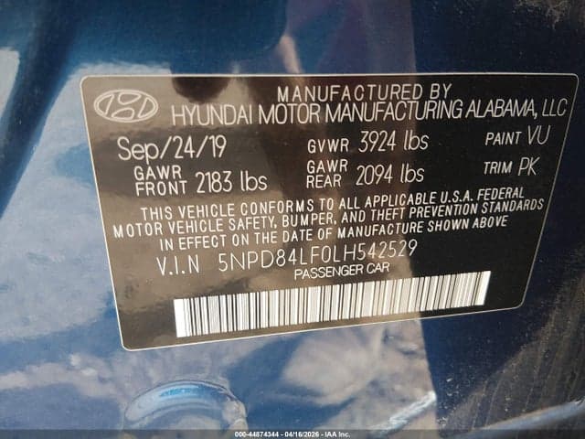 2020 HYUNDAI ELANTRA SEL 9